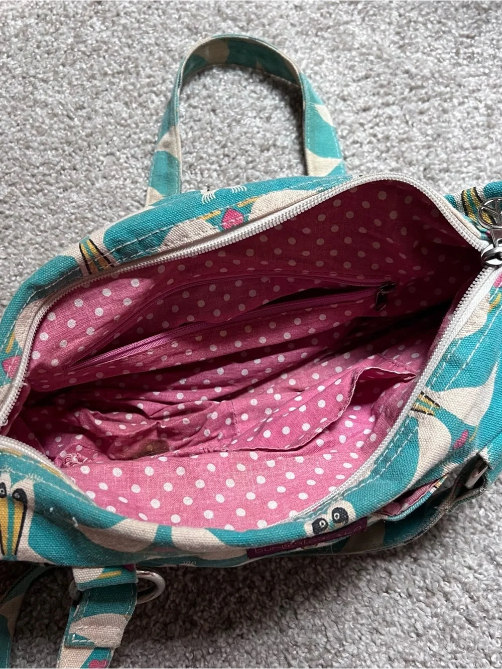 Bungalow360 Satchel Purse in Pelican Print